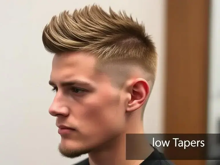 Low Taper with Spiky Hair