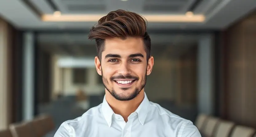 Brushed-Up Hairstyle Professional Haircuts for Men