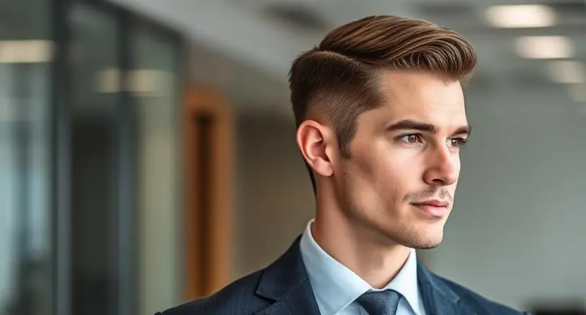 Classic Side Part Professional Haircuts for Men