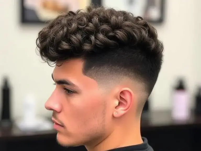 Curly Low Taper Fade