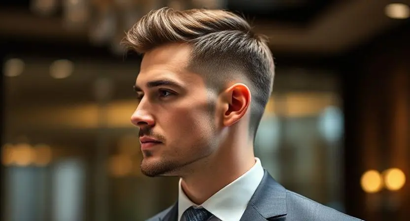 Low Fade with Part Professional Haircuts for Men