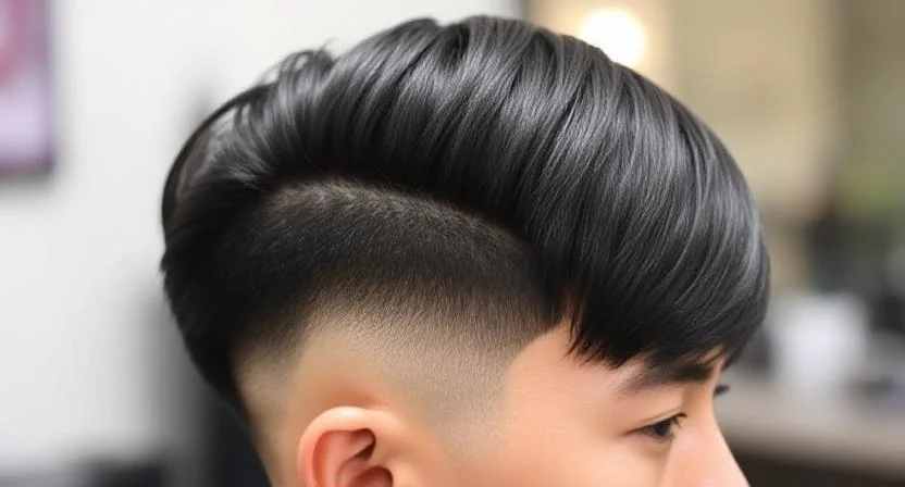 Low Taper Fade with Asian Hair