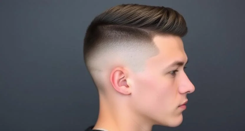 Low Taper Fade with Buzz Cut