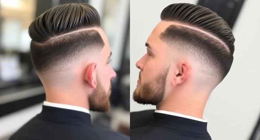 Low Taper Fade with Comb Over