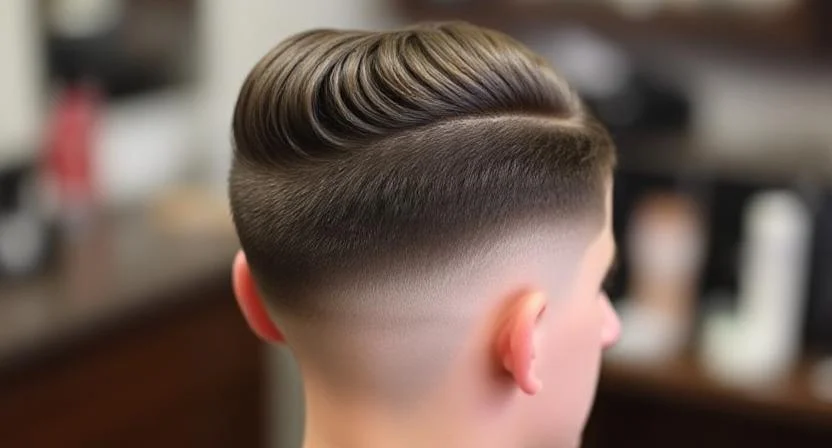 Low Taper Fade with Ivy League Cut